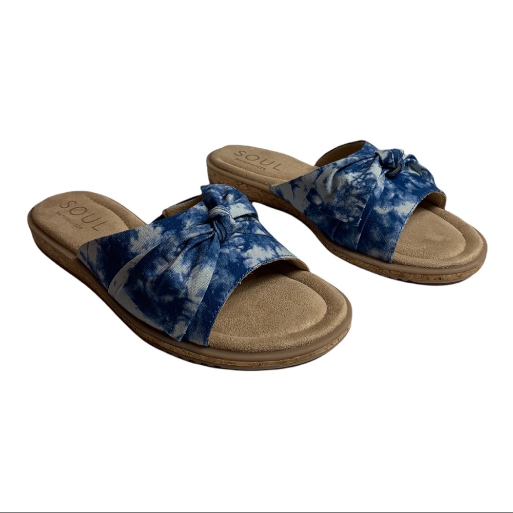 SOUL Naturalizer Wildflower2 Women's Sandal Blue‎ Tie-dye NIB Size 7 M. 
3303